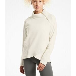 Athleta Funnel Zipper Neck Soft Tunic Sweater Size XXS Oatmeal